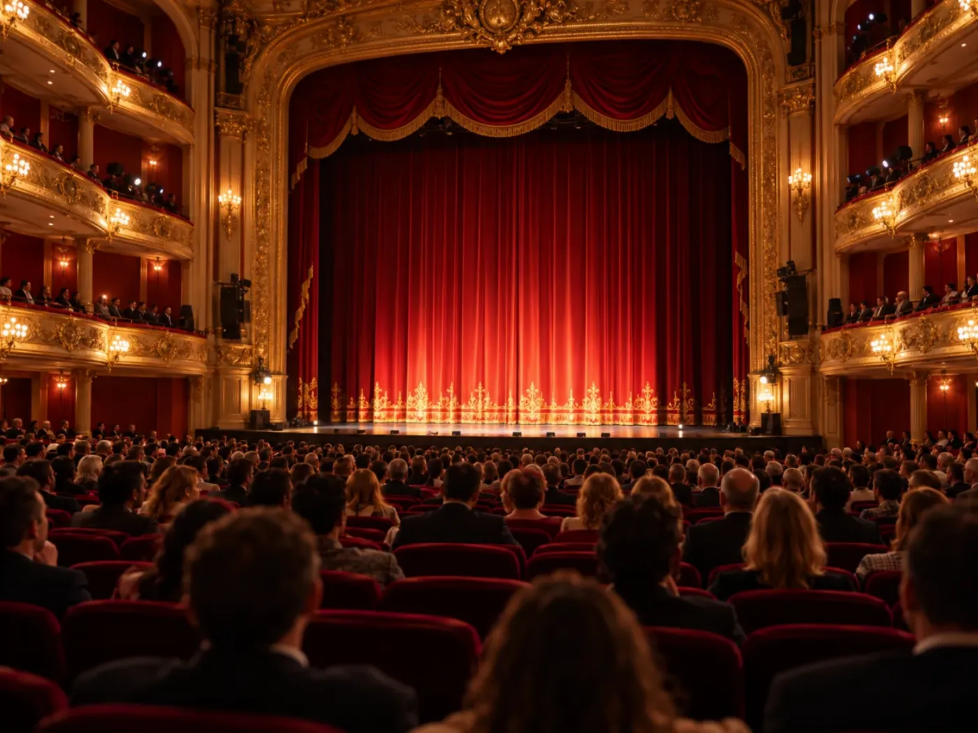 Patio de butacas de un teatro municipal con venta de entradas online